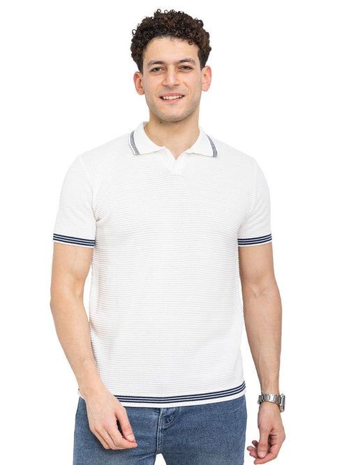 White Design 2 - F - Polo Neck T-Shirt - Khotwh